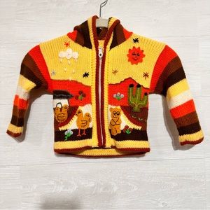 Indian Crafts Handmade Baby Jacket Hoodie Size 0/1